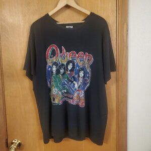 Merch Queen Graphic Short Sleeve Band Tee Unisex XL Black EUC
